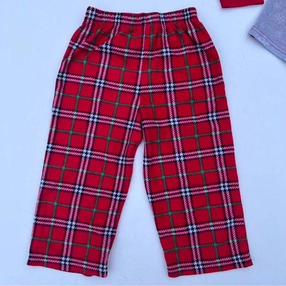 EUC Holiday Pajamas with Rudolph Size 3T - Picture 8 of 8